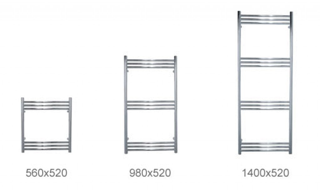 JIS Lewes Towel Radiator 980mm