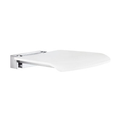 Smedbo Living Basic - Folding Wall mounted shower seat -White - FK404