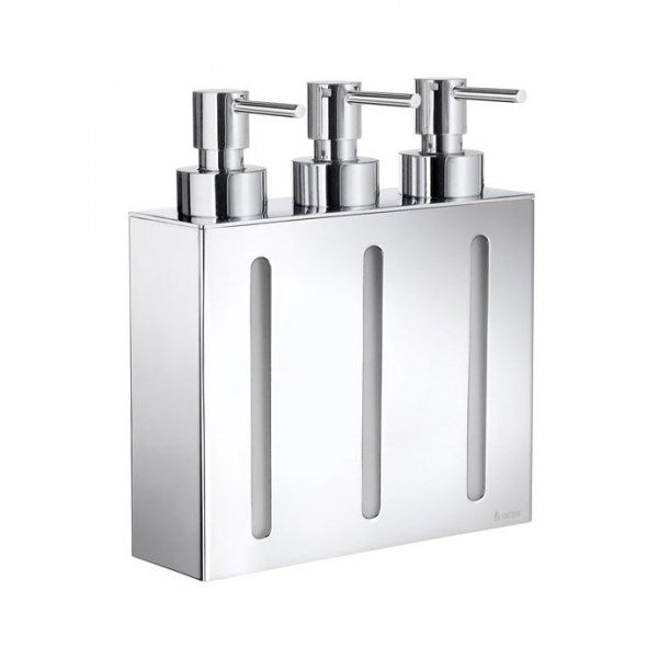 Smedbo - Outline Wall Mounted Dispensers - Soap Dispenser with 3 Containers - FK259