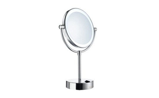 Smedbo Shaving/ Make-Up Mirror with LED Technology, Dual Light ( warm & cool light) FK474E