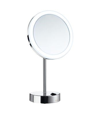 Smedbo Shaving/ Make-Up mirror with LED Technology Dual Light (warm & cool light) - FK484EP