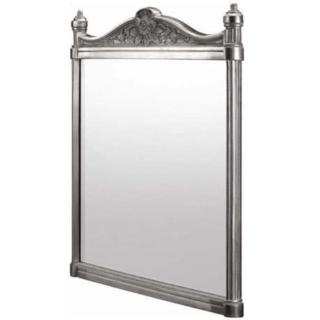 Burlington Brushed Aluminium Framed Mirror