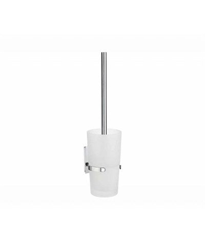 Smedbo - Pool - Toilet Brush in Frosted Glass Container - ZK333