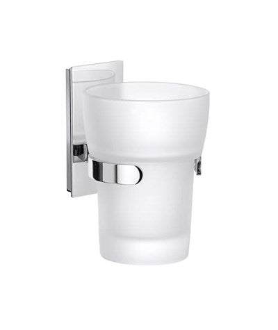 Smedbo - Pool - Holder with Frosted Glass Tumbler - ZK343