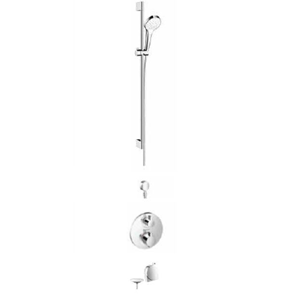 Hansgrohe - Round Valve with Croma Select rail kit and Exafill