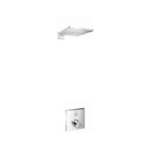 Hansgrohe -Square Select valve with Raindance (300) overhead