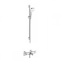 Hansgrohe Soft Cube Croma Select rail kit with bath/shower valve
